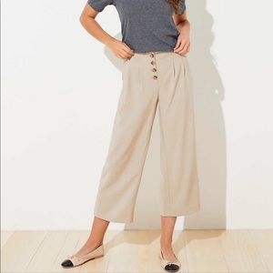 NWTO Loft Button Front Lightweight Fluid Pants